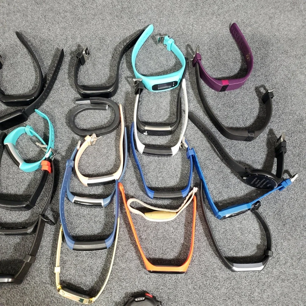 Fitness‎ Tracker Lot of 29 Unisex Multi-Color Activity Band Smartwatch